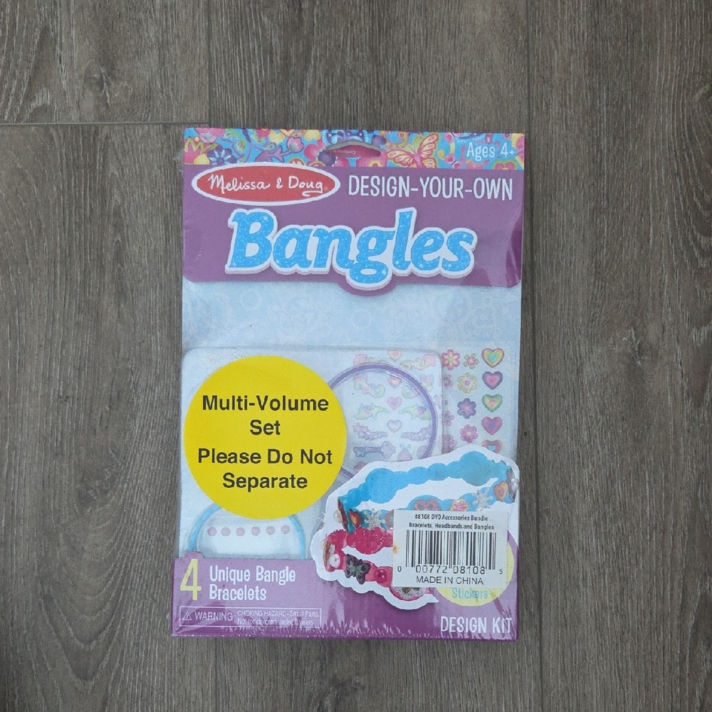 Melissa & Doug Design-Your-Own Bangles Kit - Bracelets, Headbands, Bangles